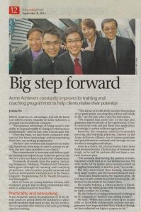 Acme Achievers Team Featured in Sunday Times